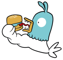 Chicken Eating Burger